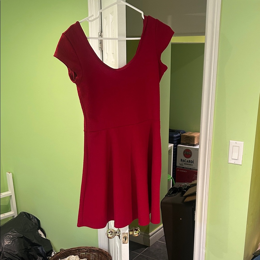 Snap Red Dress